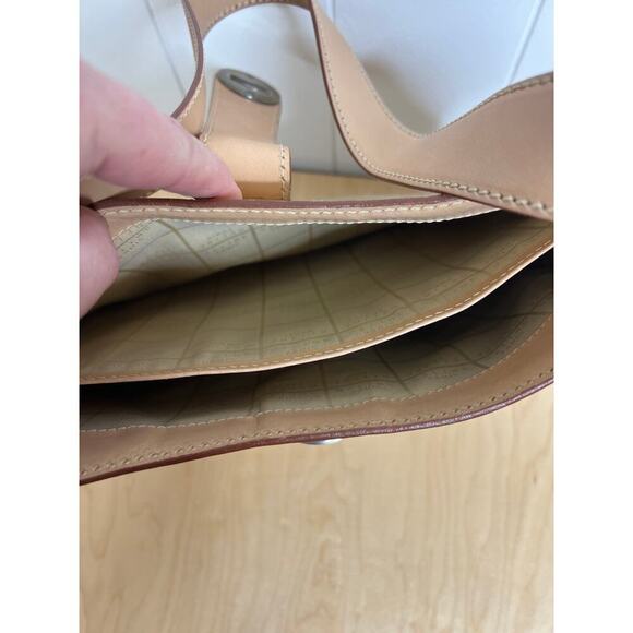 Celine Paris Tan/Gold Leather Brushed Stainless Hardware Shoulder Purse - Picture 11 of 11